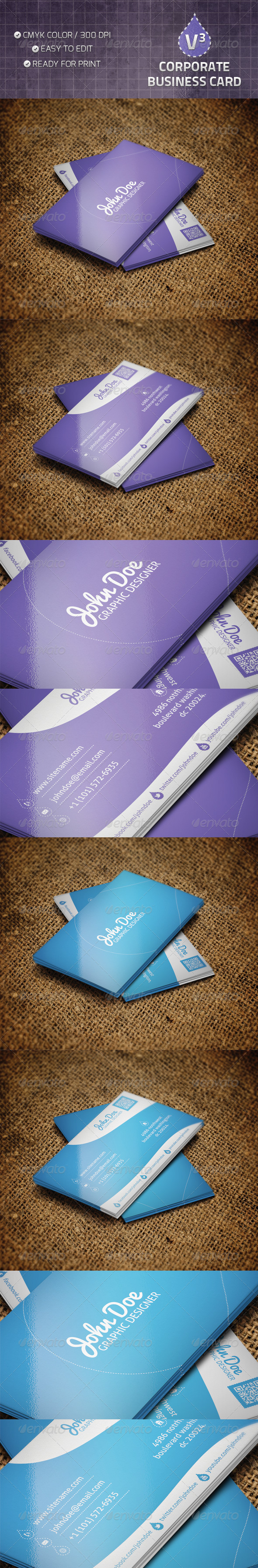 Corporate Business Card V3 - Corporate Business Cards