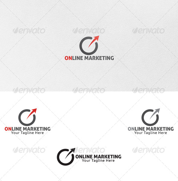 Online Marketing - Logo Template - Vector Abstract