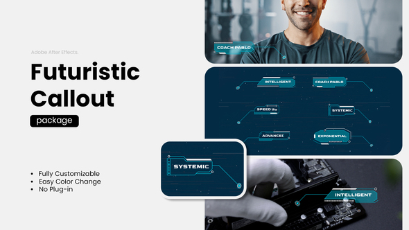 Futuristic Call Outs Elements template preview