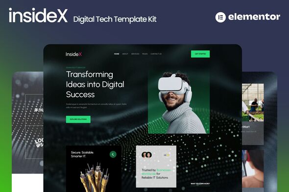 InsideX - IT Solution & Service Elementor Template Kits