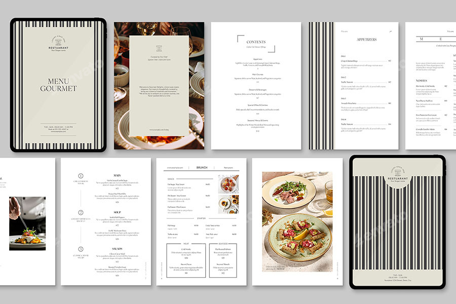 Digital Menu Template, Print Templates | GraphicRiver