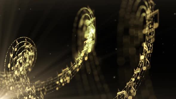 Music Notes Loop Background, Motion Graphics | VideoHive