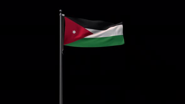 Jordan Flag With Alpha 4K alt
