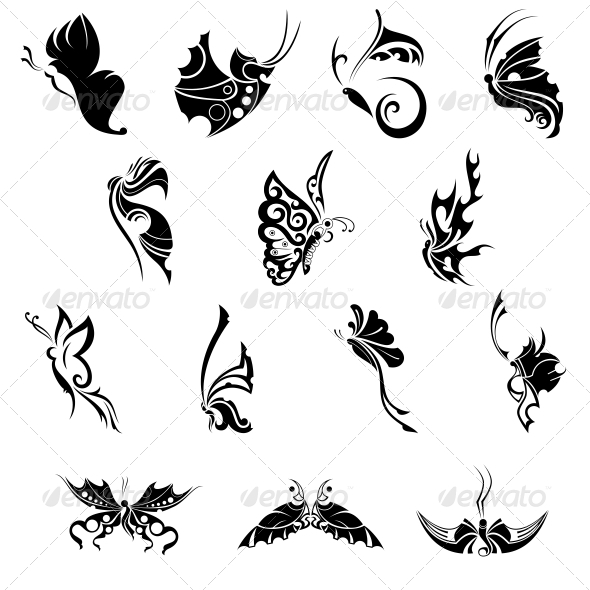 Decorative Butterflies Vector Pack - Animals Characters