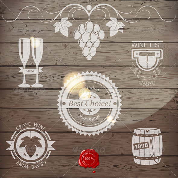 Wine Emblems - Miscellaneous Vectors