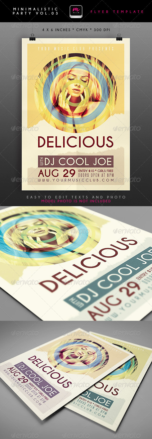 Minimalistic Party Flyer 3 - Clubs & Parties Events