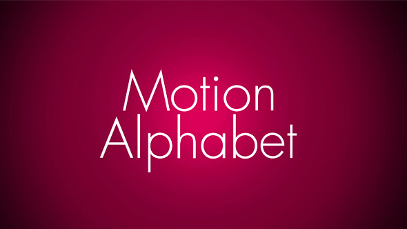 Motion Alphabet - VideoHive 4751728