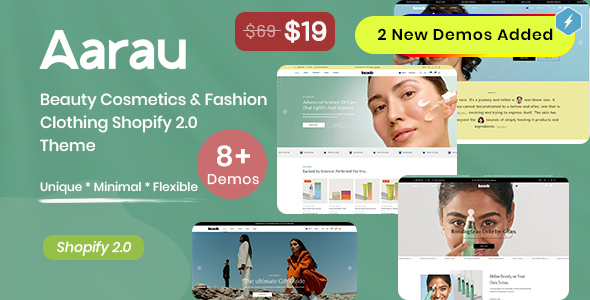 Aarau – Beauty Cosmetics & Fashion Clothing Shopify 2.0 Theme