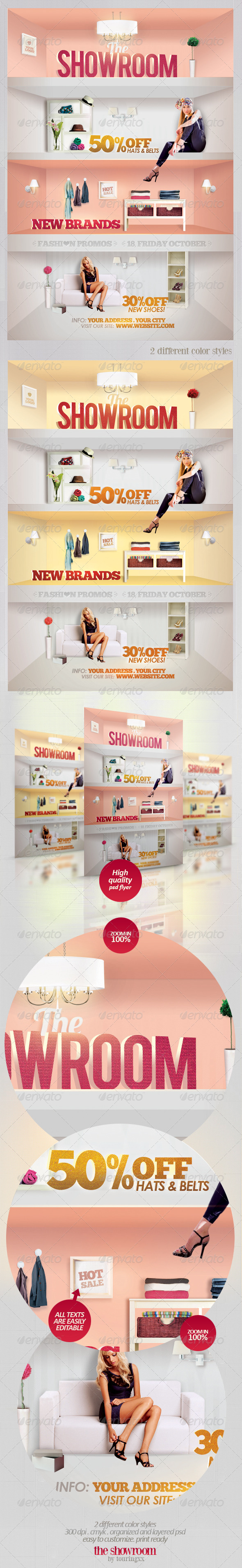 The Showroom Flyer Template - Flyers Print Templates