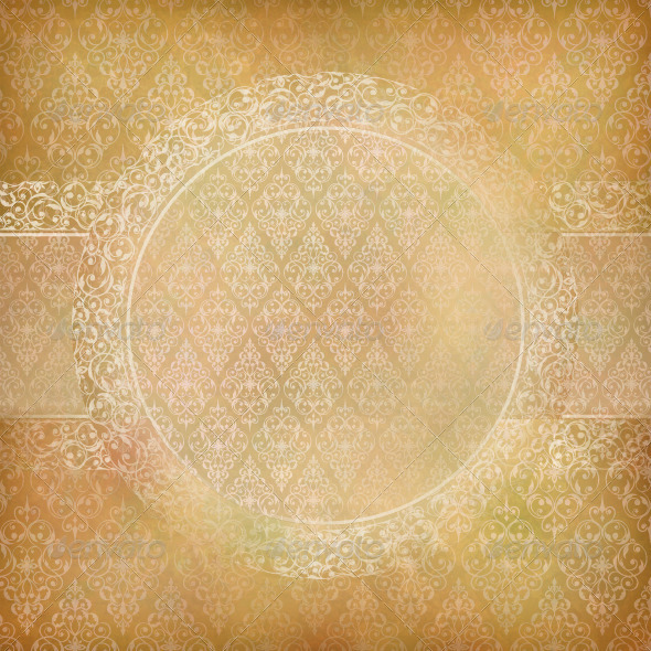 Lace Banner Card Abstract Vintage Background - Backgrounds Decorative