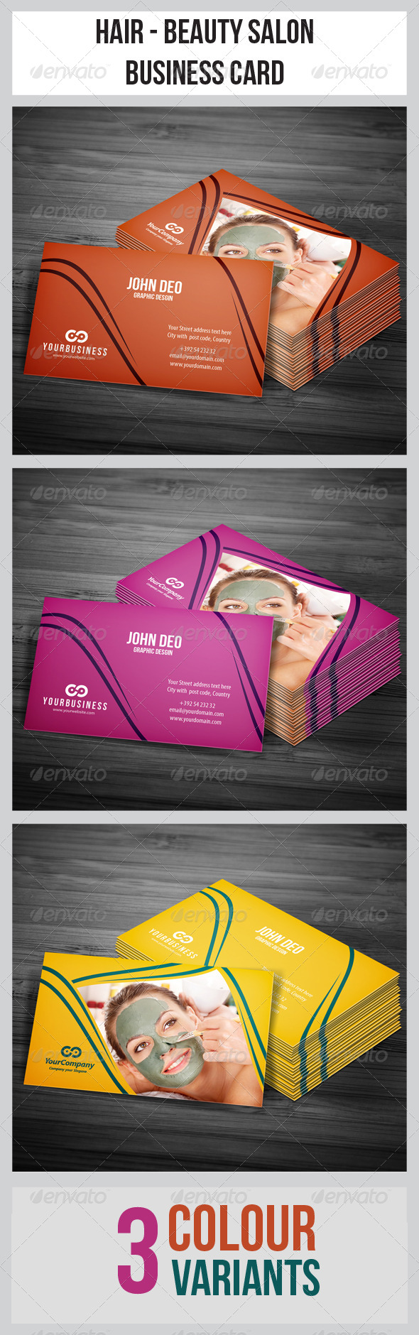 Hair & Beauty Salon Business Card - Industry Specific Business Cards