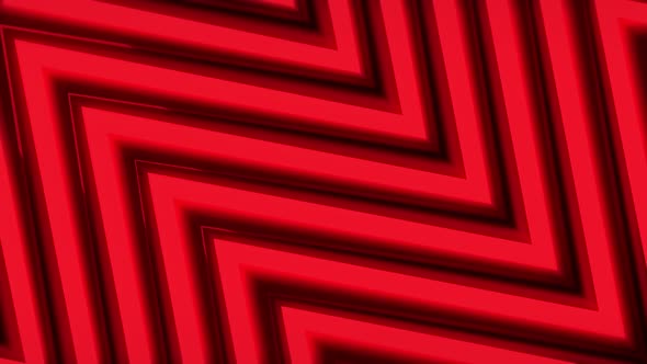 VJ Red neon background with angled arrows. Seamless loop animation