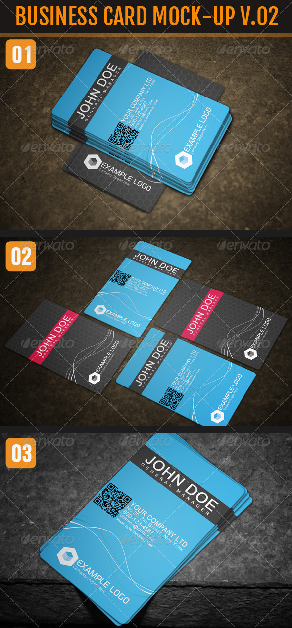 Business Card Mock-Up Vol.2 - Business Cards Print