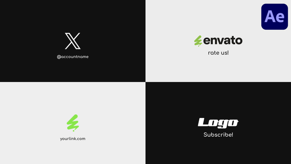 Minimal Logo Reveal for After Effects Logo Stings template preview