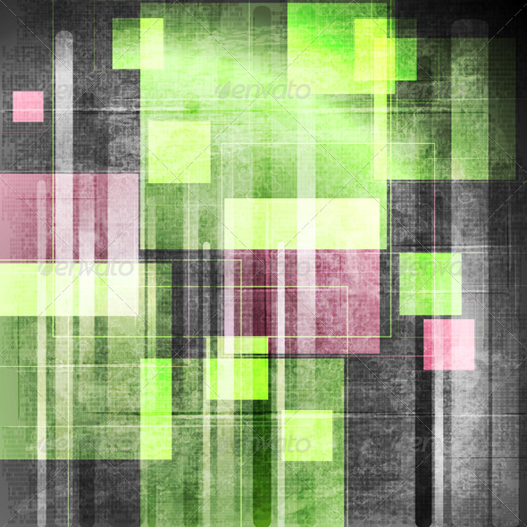 Colourful Grunge Tech Vector Design - Backgrounds Decorative