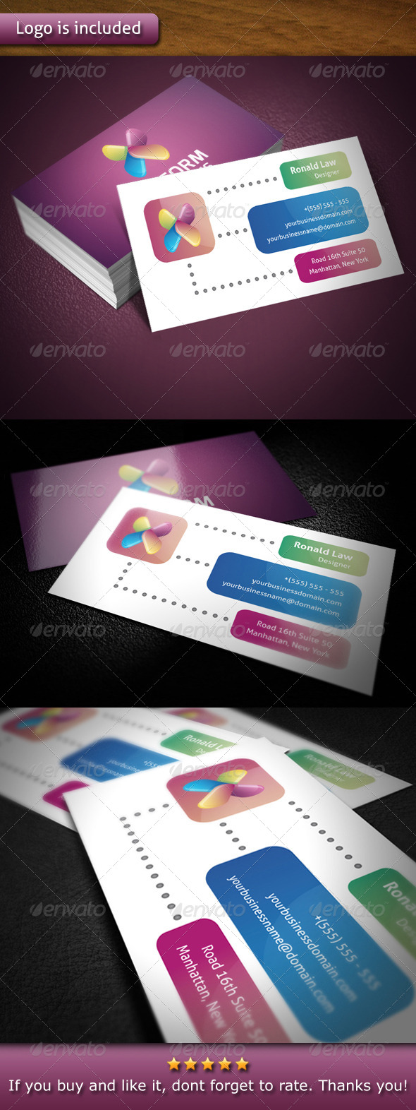 Xiliform Logo Template Business Card - Creative Business Cards
