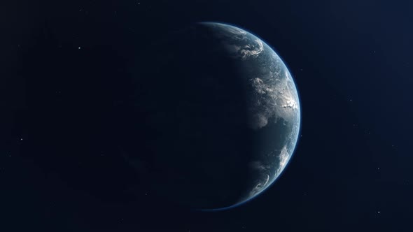 Realistic Earth Loop Without City Night Lights - 25% Illumination alt