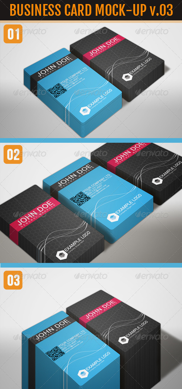 Business Card Mock-Up Vol.3 - Business Cards Print