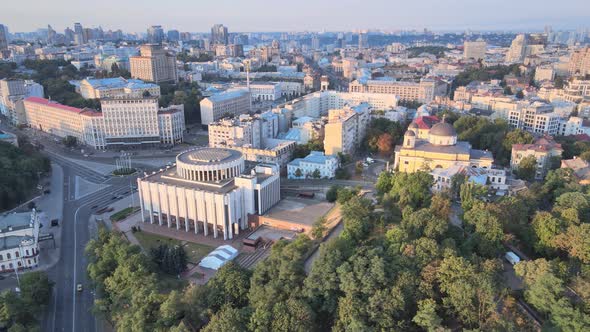 Kyiv, Ukraine Aerial View of the City. Kiev alt