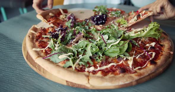 Slices of Pizza on Table