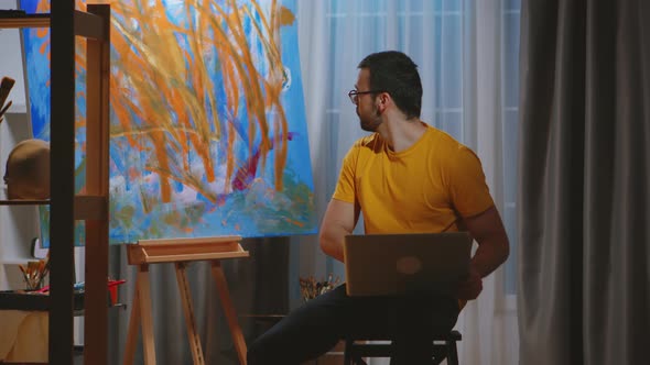Young Painter Searching Inspiration alt