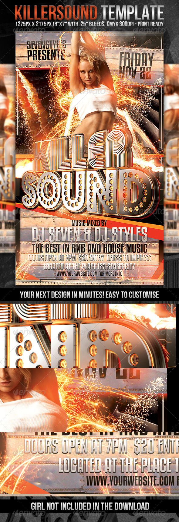 KillerSound Flyer Template - Clubs & Parties Events