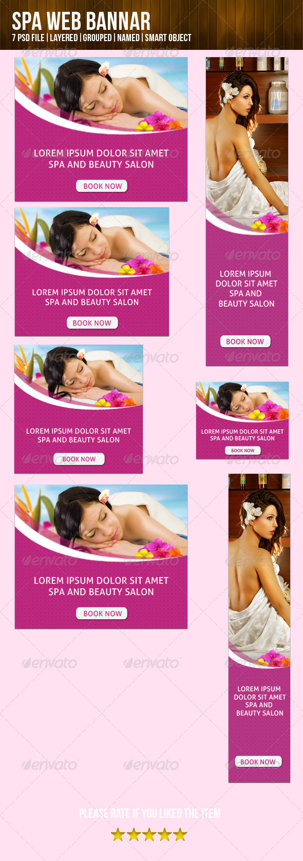 Spa Web Banner - Banners & Ads Web Elements