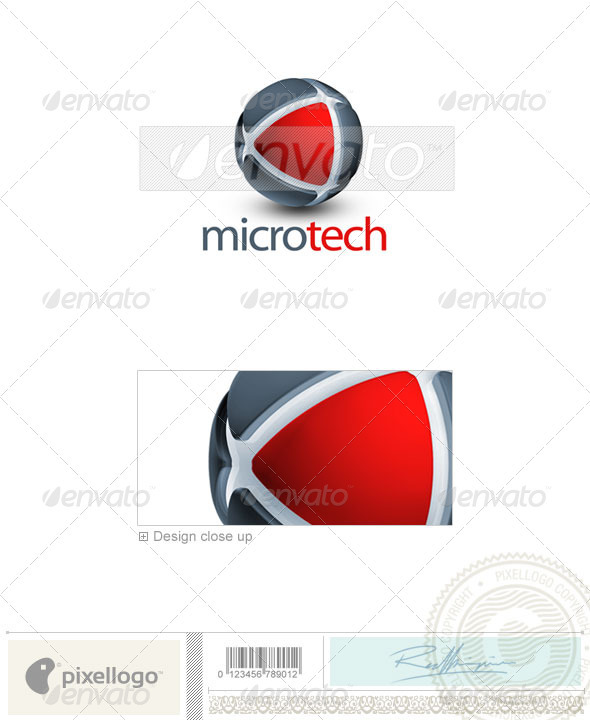 Technology Logo - 3D-280 - 3d Abstract