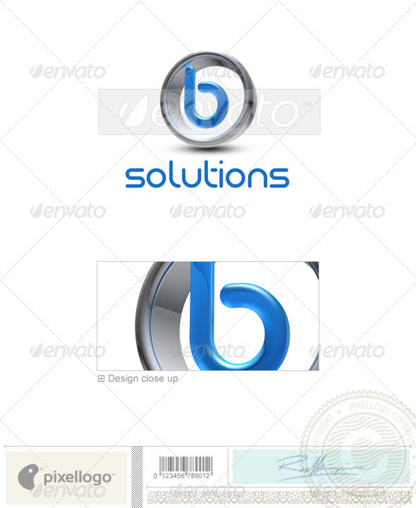 B Logo - 3D-288-B - Letters Logo Templates