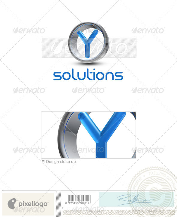 Y Logo - 3D-288-Y - Letters Logo Templates