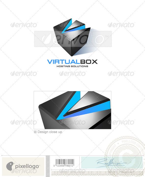 Technology Logo - 3D-117 - 3d Abstract
