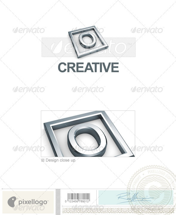 O Logo - 3D-295-O - Letters Logo Templates