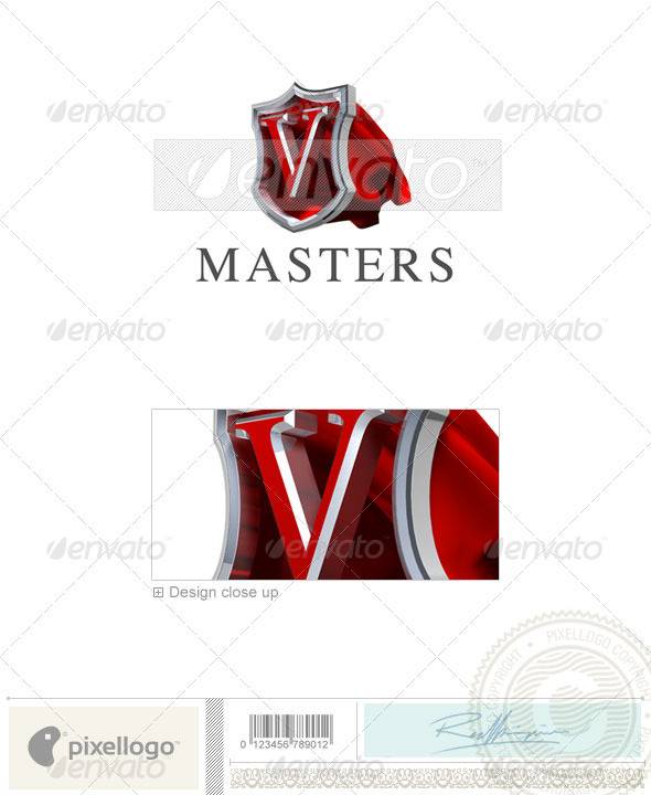 V Logo - 3D-259-V - Letters Logo Templates