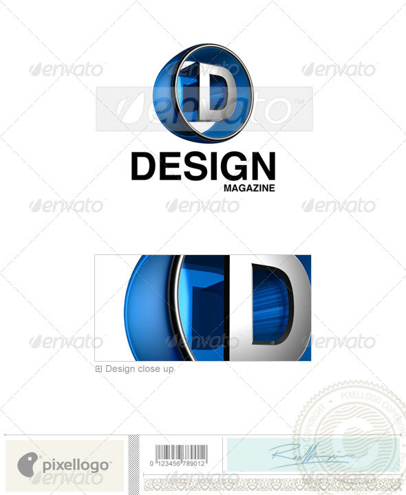 D Logo - 3D-438-D - Letters Logo Templates