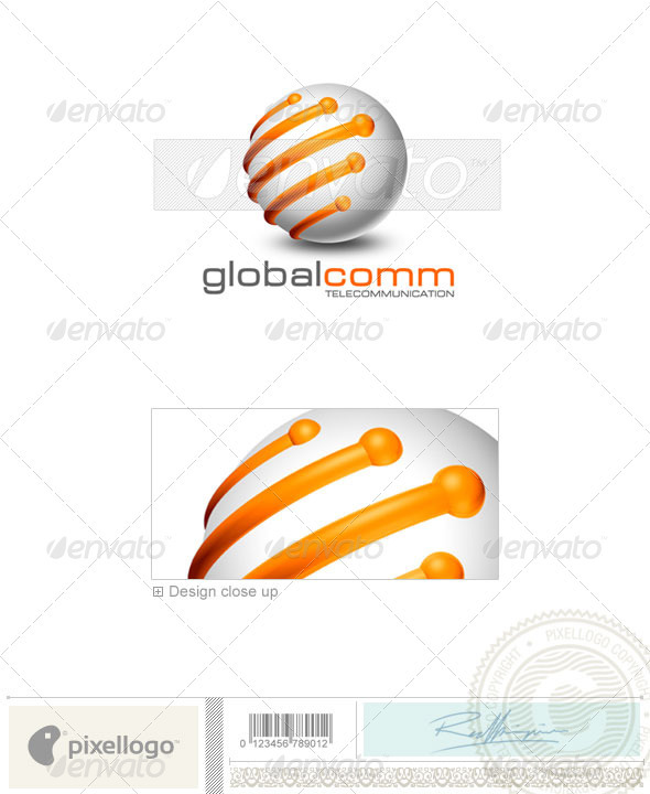 Communications Logo - 3D-169 - 3d Abstract