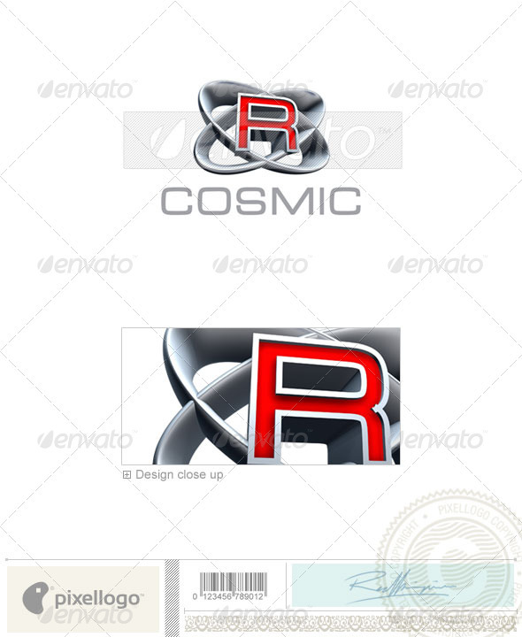 R Logo - 3D-348-R - Letters Logo Templates