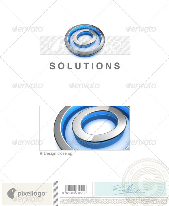 O Logo - 3D-683-O - Letters Logo Templates