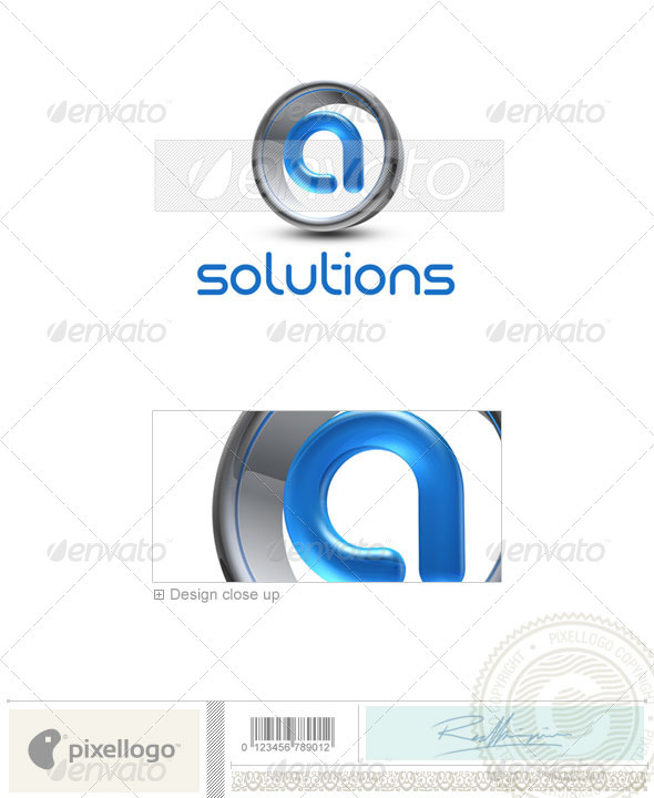A Logo - 3D-288-A - Letters Logo Templates