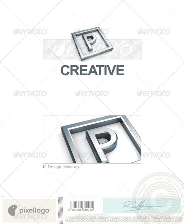 P Logo - 3D-295-P - Letters Logo Templates