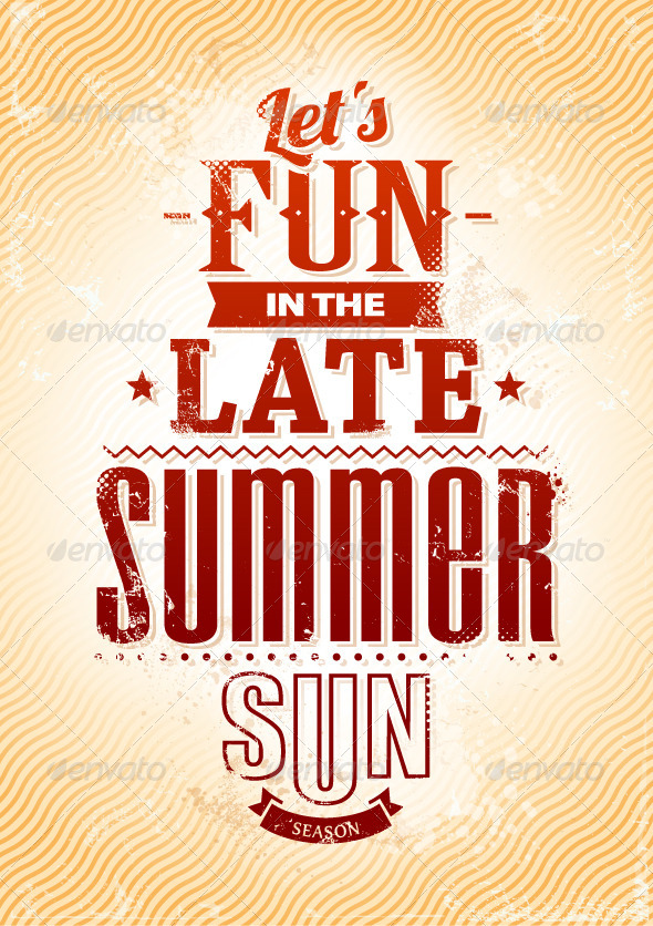 Summer Typography - Vectors