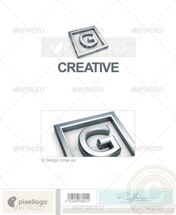 G Logo - 3D-295-G - Letters Logo Templates