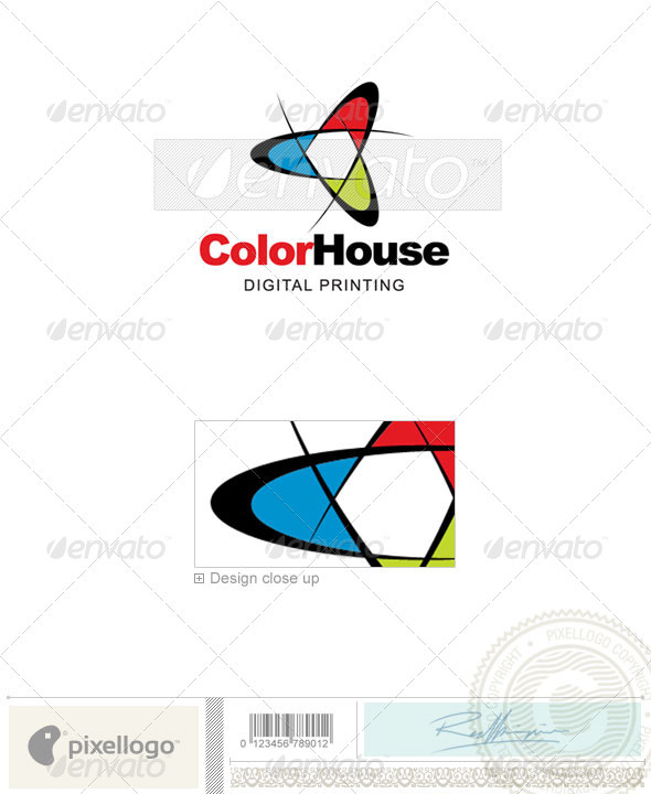Print & Design Logo - 174 - Vector Abstract