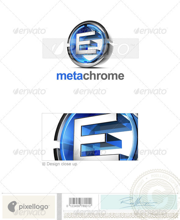 E Logo - 3D-476-E - Letters Logo Templates