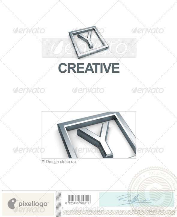 Y Logo - 3D-295-Y - Letters Logo Templates