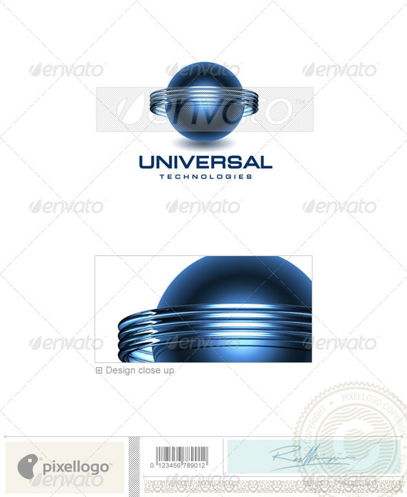Communications Logo - 3D-130 - 3d Abstract