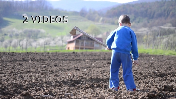 Little Boy Digging 2