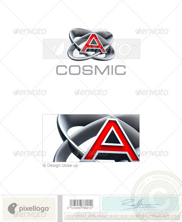 A Logo - 3D-348-A - Letters Logo Templates