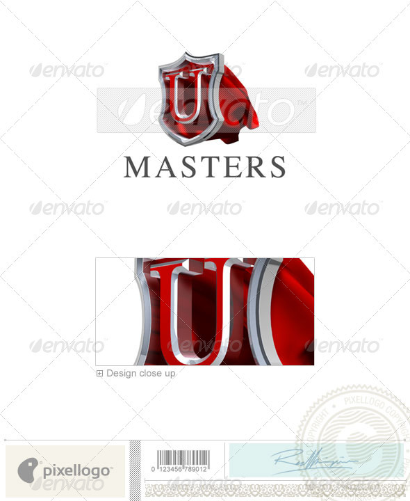 U Logo - 3D-259-U - Letters Logo Templates