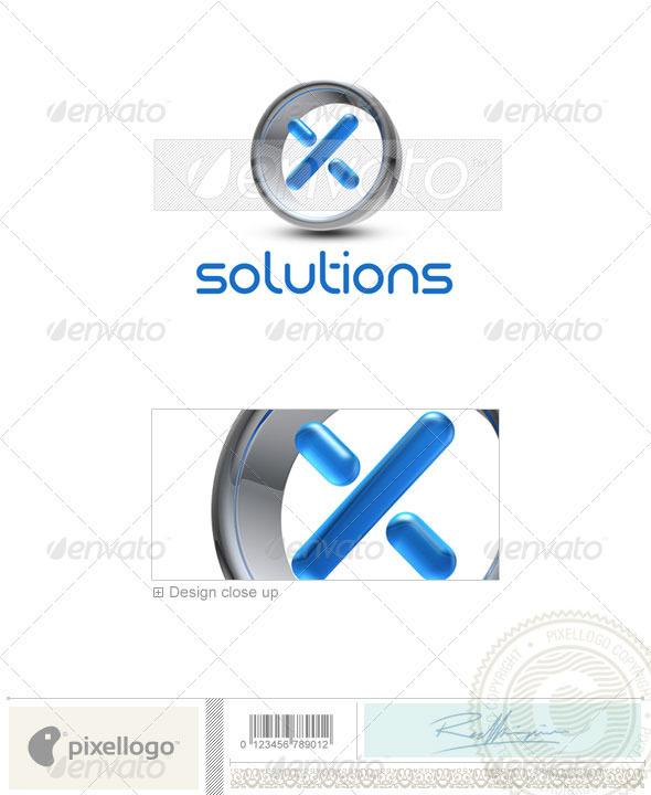 X Logo - 3D-288-X - Letters Logo Templates
