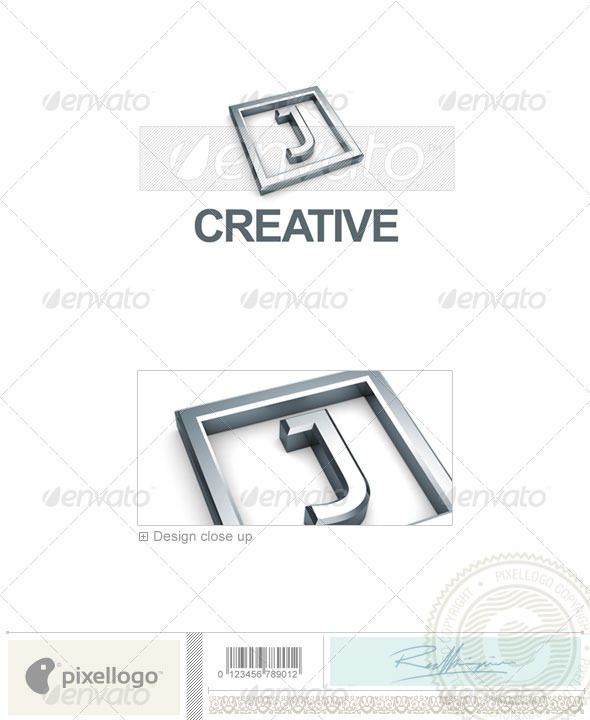 J Logo - 3D-295-J - Letters Logo Templates